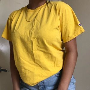 Yellow-gold champion tee